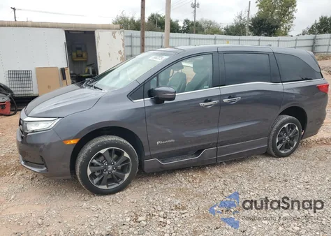 2022 Honda Odyssey Elite z USA, uszkodzony, nr VIN 5FNRL6H92NB029092